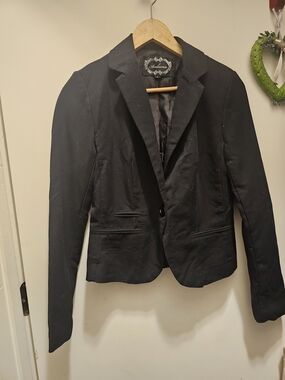 Black Women's Tailored Blazer Jacket